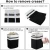 imageOIAHOMY Laundry HamperLaundry BasketTall Cotton Storage Basket with HandlesDecorative Blanket Basket for Living roomCollapsible Large Basket for ToysPillowsClothes16x13x22inYellow variegatedBlack