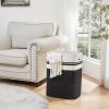 imageOIAHOMY Laundry HamperLaundry BasketTall Cotton Storage Basket with HandlesDecorative Blanket Basket for Living roomCollapsible Large Basket for ToysPillowsClothes16x13x22inYellow variegatedBlack
