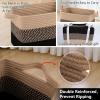 imageOIAHOMY Storage Basket Woven Baskets for Storage Cotton Rope Basket for toysTowel Baskets for Bathroom  Pack of 3 Gradient YellowBlack  Brown