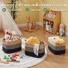imageOIAHOMY Storage Basket Woven Baskets for Storage Cotton Rope Basket for toysTowel Baskets for Bathroom  Pack of 3 Gradient YellowBlack  Brown