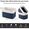 imageOIAHOMY Storage Basket Woven Baskets for Storage Cotton Rope Basket for toysTowel Baskets for Bathroom  Pack of 3 Gradient YellowBlue  White
