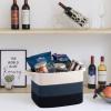 imageOIAHOMY Storage Basket Woven Baskets for Storage Cotton Rope Basket for toysTowel Baskets for Bathroom  Pack of 3 Gradient YellowGradient Blue