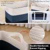 imageOIAHOMY Storage Basket Woven Baskets for Storage Cotton Rope Basket for toysTowel Baskets for Bathroom  Pack of 3 Gradient YellowGradient Blue