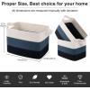 imageOIAHOMY Storage Basket Woven Baskets for Storage Cotton Rope Basket for toysTowel Baskets for Bathroom  Pack of 3 Gradient YellowGradient Blue