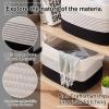 imageOIAHOMY Storage Basket Woven Baskets for Storage Cotton Rope Basket for toysTowel Baskets for Bathroom  Pack of 3 Gradient YellowGradient Dark