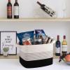 imageOIAHOMY Storage Basket Woven Baskets for Storage Cotton Rope Basket for toysTowel Baskets for Bathroom  Pack of 3 Gradient YellowGradient Dark