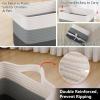 imageOIAHOMY Storage Basket Woven Baskets for Storage Cotton Rope Basket for toysTowel Baskets for Bathroom  Pack of 3 Gradient YellowGradient Dark Gray
