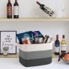 imageOIAHOMY Storage Basket Woven Baskets for Storage Cotton Rope Basket for toysTowel Baskets for Bathroom  Pack of 3 Gradient YellowGradient Dark Gray