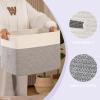 imageOIAHOMY Storage baskets for Shelf Toy Storage Basket Collapsible Storage Bins Blanket Basket Living Room Closet Storage for Bedroom 15 x 98 x 118 InchesPack of 2Brown FSBHP02Grey