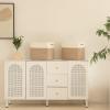 imageOIAHOMY Storage baskets for Shelf Toy Storage Basket Collapsible Storage Bins Blanket Basket Living Room Closet Storage for Bedroom 15 x 98 x 118 InchesPack of 2Brown FSBHP02Brown