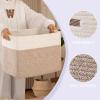 imageOIAHOMY Storage baskets for Shelf Toy Storage Basket Collapsible Storage Bins Blanket Basket Living Room Closet Storage for Bedroom 15 x 98 x 118 InchesPack of 2Brown FSBHP02Brown
