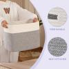 imageOIAHOMY Storage baskets for Shelf Toy Storage Basket Collapsible Storage Bins Blanket Basket Living Room Closet Storage for Bedroom 15 x 98 x 118 InchesPack of 2Brown FSBHP02Grey