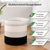 imageOIAHOMY 80L Laundry Baskets Hamper with HandlesDecorative Basket for Living roomWoven Storage Basket for Toys BinPillows BlanketsClothes20x18inGradient YellowGradient Dark