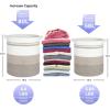 imageOIAHOMY 80L Laundry Baskets Hamper with HandlesDecorative Basket for Living roomWoven Storage Basket for Toys BinPillows BlanketsClothes20x18inGradient YellowGradient Yellow