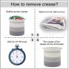 imageOIAHOMY 80L Laundry Baskets Hamper with HandlesDecorative Basket for Living roomWoven Storage Basket for Toys BinPillows BlanketsClothes20x18inGradient YellowGradient Gray