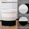 imageOIAHOMY 80L Laundry Baskets Hamper with HandlesDecorative Basket for Living roomWoven Storage Basket for Toys BinPillows BlanketsClothes20x18inGradient YellowGradient Dark