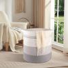 imageOIAHOMY 80L Laundry Baskets Hamper with HandlesDecorative Basket for Living roomWoven Storage Basket for Toys BinPillows BlanketsClothes20x18inGradient YellowGradient Gray