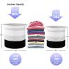 imageOIAHOMY 80L Laundry Baskets Hamper with HandlesDecorative Basket for Living roomWoven Storage Basket for Toys BinPillows BlanketsClothes20x18inGradient YellowGradient Dark