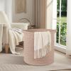 imageOIAHOMY 80L Laundry Baskets Hamper with HandlesDecorative Basket for Living roomWoven Storage Basket for Toys BinPillows BlanketsClothes20x18inGradient YellowBrown
