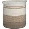 imageOIAHOMY 80L Laundry Baskets Hamper with HandlesDecorative Basket for Living roomWoven Storage Basket for Toys BinPillows BlanketsClothes20x18inGradient YellowGradient Yellow