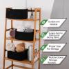imageOIAHOMY Cotton Rope Baskets Woven Baskets for Storage Nursery Storage Baskets Rectangle Storage Basket with Handles Storage Baskets for Shelves Pack of 3 Gray VariegatedBlack