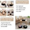 imageOIAHOMY Cotton Rope Baskets Woven Baskets for Storage Nursery Storage Baskets Rectangle Storage Basket with Handles Storage Baskets for Shelves Pack of 3 Gray VariegatedBlack
