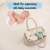 imageOIAHOMY Diaper Caddy Organizer for Baby Portable Baby Basket with Handles Baby Gift Basket for Newborn Diaper storage Organizer for Changing Table and Car BrownBrown