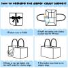 imageOIAHOMY Diaper Caddy Organizer for Baby Portable Baby Basket with Handles Baby Gift Basket for Newborn Diaper storage Organizer for Changing Table and Car BrownPure White