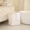 imageOIAHOMY Laundry Hamper with Lid 238 Gal 90L Wicker Hamper with Removable Liner Bags Handwoven Clothes Basket with Handles Foldable Woven Paper Rope Basket for Laundry Room BedroomBrownWhite