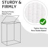 imageOIAHOMY Laundry Hamper with Lid 238 Gal 90L Wicker Hamper with Removable Liner Bags Handwoven Clothes Basket with Handles Foldable Woven Paper Rope Basket for Laundry Room BedroomBrownWhite