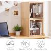 imageOIAHOMY Pantry Baskets for Organizing Paper Rope Baskets with Builtin Handles Wicker Storage Bins for Shelves 2 PackBrownBrown