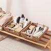 imageOIAHOMY Storage Baskets Small Paper Rope Wicker Organizers with Wooden Handles Baskets for Organizing 2Pack WhiteYellow