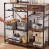 imageOIAHOMY Wicker Baskets Paper Rope Storage Baskets for Organizing with Builtin Handles 2 PacksYellowGrey