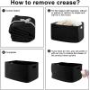 imageOIAHOMY 118L XXXLarge Cotton Rope Storage Basket Oversized Blanket Basket Used for Organizing Dirty Clothes in Living Room Bedroom Nursery Dog Toy Storage Bins 25quot x 17quot x 16quotWhiteBlack