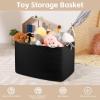 imageOIAHOMY 118L XXXLarge Cotton Rope Storage Basket Oversized Blanket Basket Used for Organizing Dirty Clothes in Living Room Bedroom Nursery Dog Toy Storage Bins 25quot x 17quot x 16quotWhiteBlack
