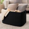 imageOIAHOMY 118L XXXLarge Cotton Rope Storage Basket Oversized Blanket Basket Used for Organizing Dirty Clothes in Living Room Bedroom Nursery Dog Toy Storage Bins 25quot x 17quot x 16quotWhiteBlack