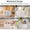 imageOIAHOMY 118L XXXLarge Cotton Rope Storage Basket Oversized Blanket Basket Used for Organizing Dirty Clothes in Living Room Bedroom Nursery Dog Toy Storage Bins 25quot x 17quot x 16quotWhiteWhite