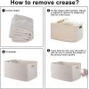 imageOIAHOMY 118L XXXLarge Cotton Rope Storage Basket Oversized Blanket Basket Used for Organizing Dirty Clothes in Living Room Bedroom Nursery Dog Toy Storage Bins 25quot x 17quot x 16quotWhiteWhite