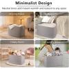 imageOIAHOMY 118L XXXLarge Cotton Rope Storage Basket Oversized Blanket Basket Used for Organizing Dirty Clothes in Living Room Bedroom Nursery Dog Toy Storage Bins 25quot x 17quot x 16quotWhiteGrey