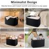 imageOIAHOMY 118L XXXLarge Cotton Rope Storage Basket Oversized Blanket Basket Used for Organizing Dirty Clothes in Living Room Bedroom Nursery Dog Toy Storage Bins 25quot x 17quot x 16quotWhiteBlack