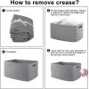 imageOIAHOMY 118L XXXLarge Cotton Rope Storage Basket Oversized Blanket Basket Used for Organizing Dirty Clothes in Living Room Bedroom Nursery Dog Toy Storage Bins 25quot x 17quot x 16quotWhiteGrey