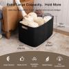 imageOIAHOMY 118L XXXLarge Cotton Rope Storage Basket Oversized Blanket Basket Used for Organizing Dirty Clothes in Living Room Bedroom Nursery Dog Toy Storage Bins 25quot x 17quot x 16quotWhiteBlack
