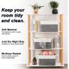 imageOIAHOMY 3 Pack Storage Basket for Organizing 13X985X87 Woven Storage Bins with Handles toy organizersStylish Room Decor Black variegatedBlack variegated
