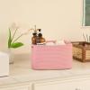 imageOIAHOMY 4 Pack Storage Baskets for Organizing Cube Storage Bins for Shelves Rectangle Storage Baskets With Handles Woven Baskets for Storage 127Lx9Wx78H BluePink