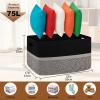 imageOIAHOMY 75L Laundry Basket Extra Large Toy Storage Basket Rectangle Cotton Rope Storage Basket Blanket Basket Living Room Woven Baskets for Storage 22 x 17 x 12 InchesBlackWhite