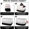 imageOIAHOMY Extra Large Blanket Basket 95L Cotton Rope Woven Laundry Basket Toy Bin for Baby Room Container for Blanket Storage in Living Room 241714 Gradient GreyGradient Black