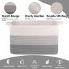 imageOIAHOMY Extra Large Blanket Basket 95L Cotton Rope Woven Laundry Basket Toy Bin for Baby Room Container for Blanket Storage in Living Room 241714 Gradient GreyGradient Grey