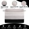 imageOIAHOMY Extra Large Blanket Basket 95L Cotton Rope Woven Laundry Basket Toy Bin for Baby Room Container for Blanket Storage in Living Room 241714 Gradient GreyGradient Black