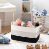 imageOIAHOMY Large Storage Basket Cotton Rope Woven Blanket Basket Toy Bin for Baby Room Container for Blanket Storage in Living Room 201612 Gradient BrownGradient Black