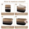 imageOIAHOMY Large Storage Basket Cotton Rope Woven Blanket Basket Toy Bin for Baby Room Container for Blanket Storage in Living Room 201612 Gradient BrownBrown  Black